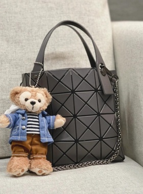 日本Lucent Boxy迷你小方盒子菱格mini四格手提斜挎链条小方包女