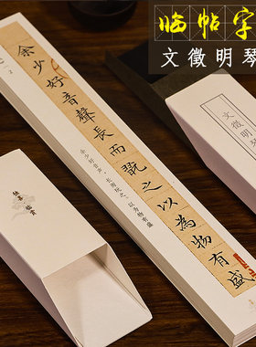 文徵明琴赋近距离临摹小楷字卡