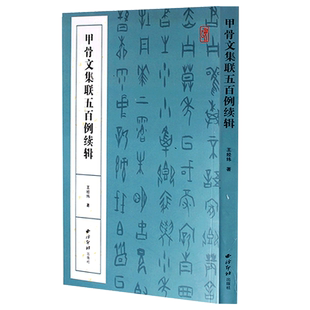 甲骨文集联五百例续辑 书法创作大字典 王经纬甲骨文丛书汇编研究字帖作品集 西泠印社出版社 甲骨文常用字书法字典甲骨文集字对联