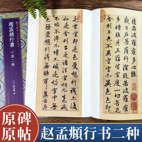 赵孟頫赵松雪行书心经二种
