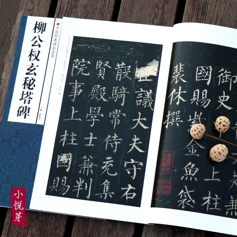 柳公权玄秘塔碑 高清彩色原帖柳体楷书毛笔书法字帖简体旁注 初学者