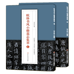 欧体书风小楷墓志集萃壹贰全2册 唐欧阳询楷书毛笔书法入门原碑帖临摹字帖邓通夫人任氏墓志/丘师/窦娘子/王女节/李誉/翟天德墓志