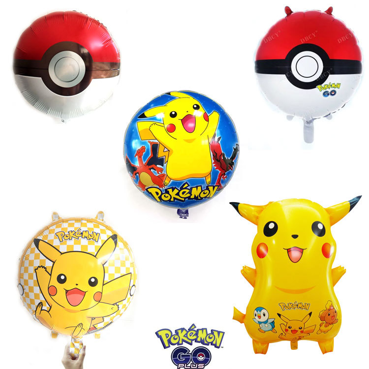 皮卡丘铝膜气球 Pokemon Go精灵宝可梦神奇宝贝口袋妖怪杰尼气球