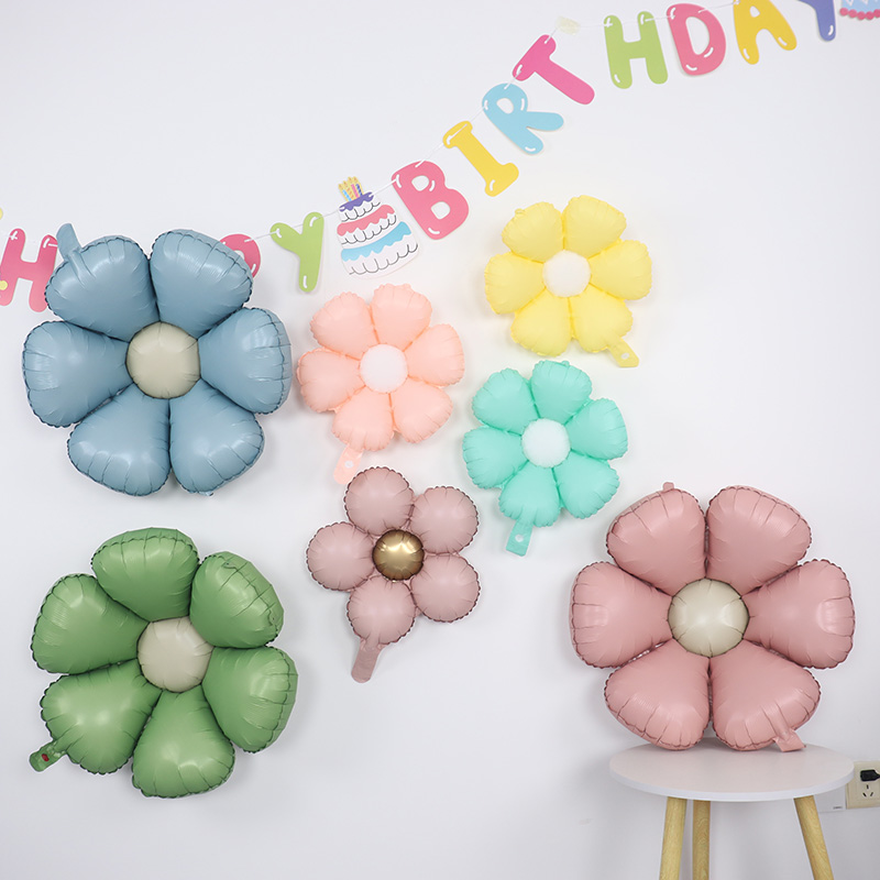 ins复古磨砂六瓣花拍照道具