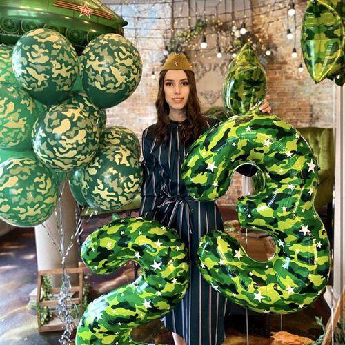 露营国庆主题节日派对布置气球