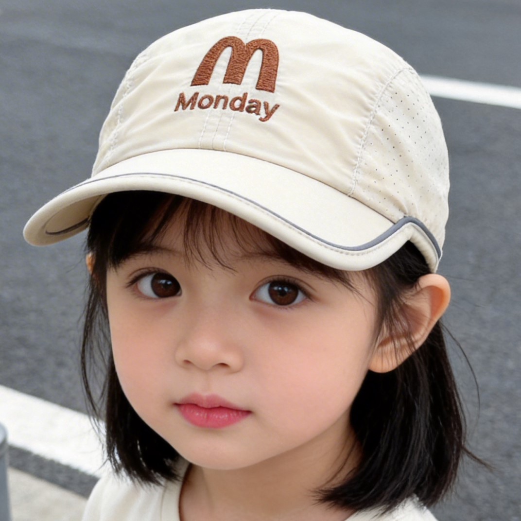 夏季儿童鸭舌帽速干帽宝宝夏薄款透气遮阳帽男女童小孩防晒棒球帽