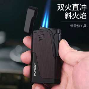 百诚正品双直冲雪茄打火机点烟器