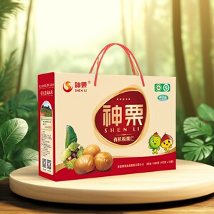 神栗有机板栗仁1kg礼盒装 承德宽城特产炒货即食休闲零食甘栗子仁