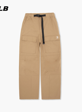 MLB官方 男女情侣工装风梭织阔腿裤大口袋长裤春夏WPCN1