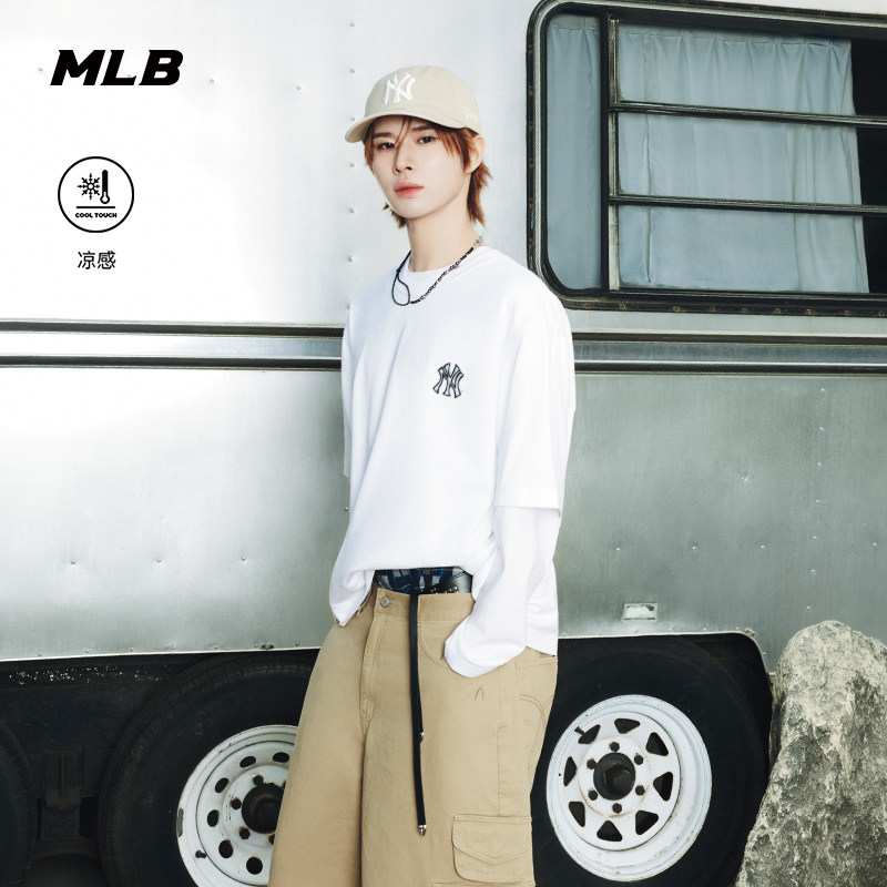 MLB官方凉感运动长袖T恤夏季图片