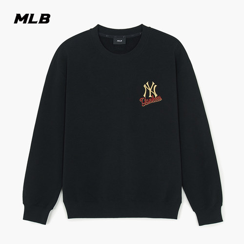 MLB官方 男女同款新年系列休闲时尚小标圆领卫衣26春季新款MTQ02