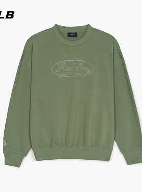 MLB官方男女情侣学院风圆领长袖简约时尚纯色卫衣25春夏新款MTV05