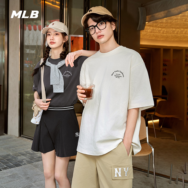 MLB情侣休闲宽松运动T恤