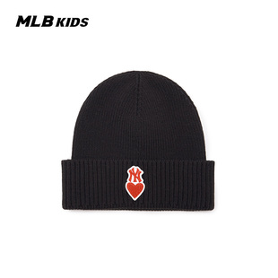 MLB儿童官方男女童爱心可爱针织帽潮流百搭帽子冬季BNH01