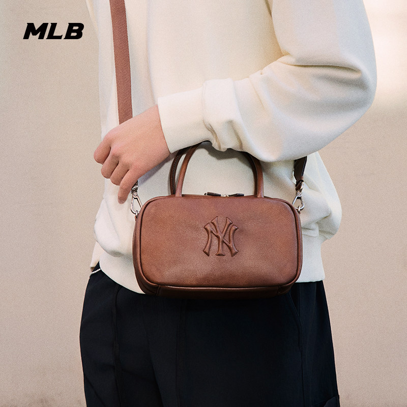 MLB官方章若楠同款潮流百搭休闲复古斜挎包手提包26春季新款CRV01