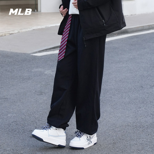 MLB官方 男女同款百搭宽松束脚裤潮流休闲长裤26春季新款PTB01