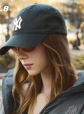 MLB官方 KARINA同款男女户外百搭韩系软顶棒球帽鸭舌帽秋冬CP66