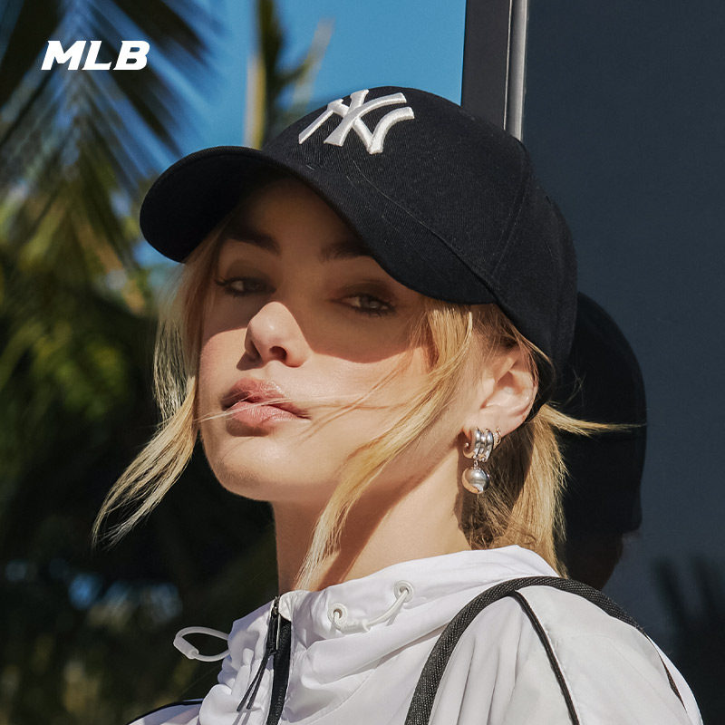 MLB官方 张凌赫明星同款男女情侣遮阳棒球帽软顶24夏季新款CPB06