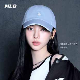 MLB官方KARINA同款百搭韩系显脸小复古软顶棒球帽26春季新款CPB09