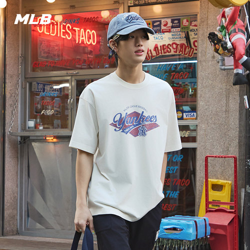 MLB情侣休闲宽松运动T恤