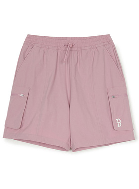 MLB官方 女款防晒凉感防泼水百搭工装风梭织短裤25夏季新款SMB03