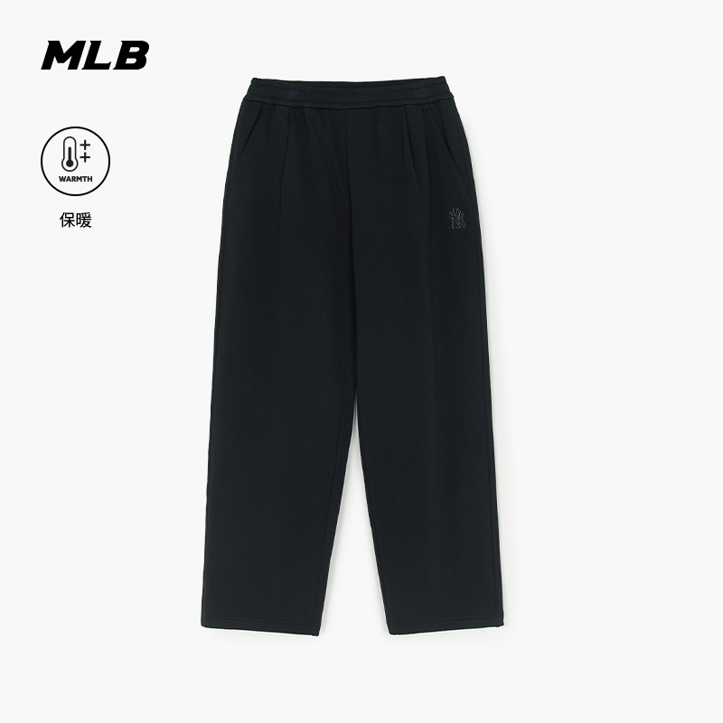 MLB官方 男女情侣保暖加绒百搭阔腿街头休闲长裤25秋冬新款PTB22