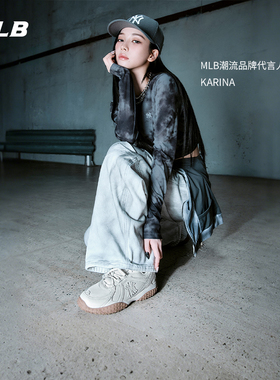 【情人节礼物】MLB官方KARINA张康乐同款男女薄底鞋25冬新款SXT01