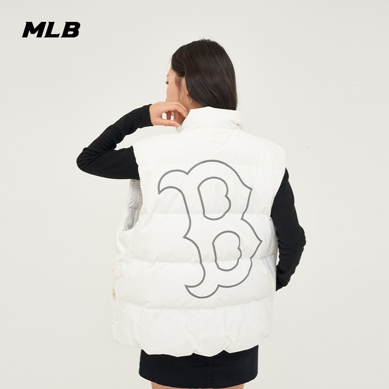 MLB官方 男女情侣大logo时尚休闲羽绒马甲外套24冬季DVB01,运动服/休闲服装,羽绒马甲,淘宝优惠券,粉丝福利购,淘宝优惠卷