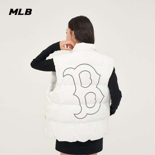 MLB男女情侣羽绒马甲24秋季