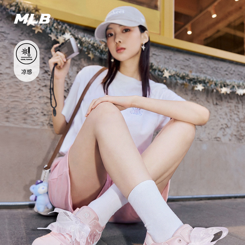 MLB官方女款干爽百搭花卉印花凉感T恤26夏季新款轻薄TSF01/TSF02图片