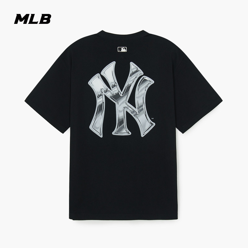 MLB男女情侣休闲印花短袖T恤图片