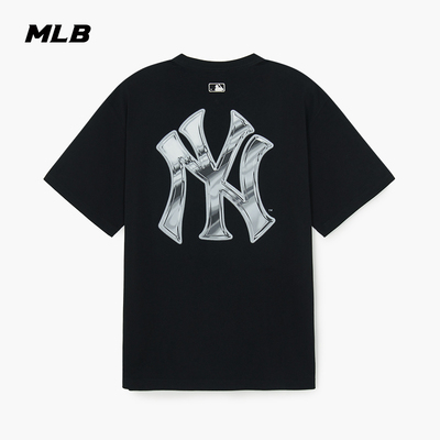 MLB男女情侣休闲印花短袖T恤