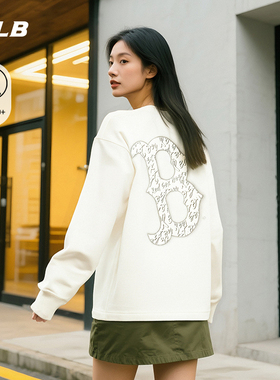 MLB官方 男女情侣防晒运动休闲潮流背标长袖T恤25秋季新款TSB05