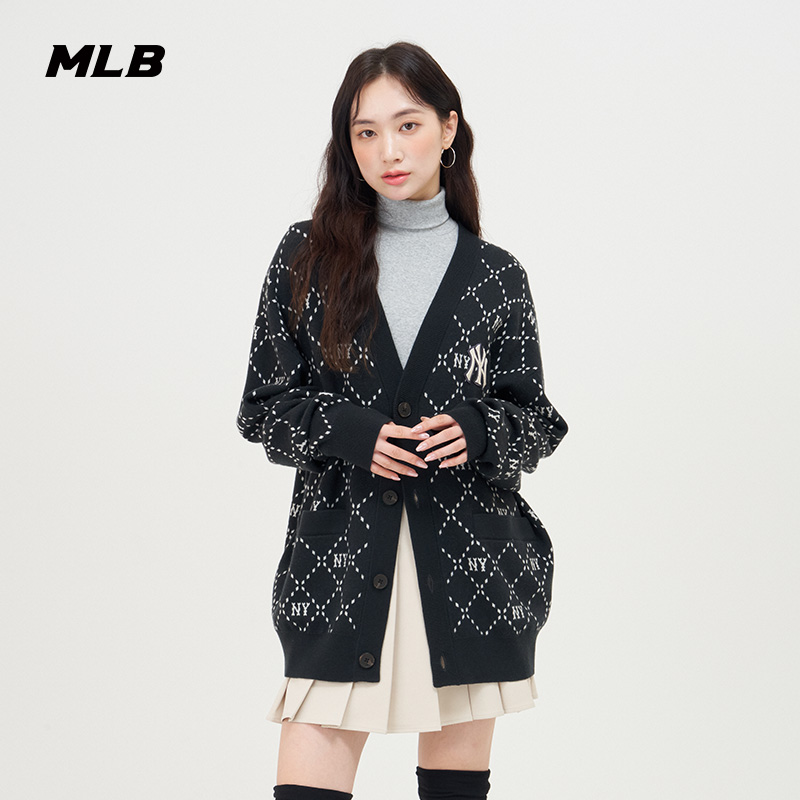 官方开衫MLB宽松时尚情侣