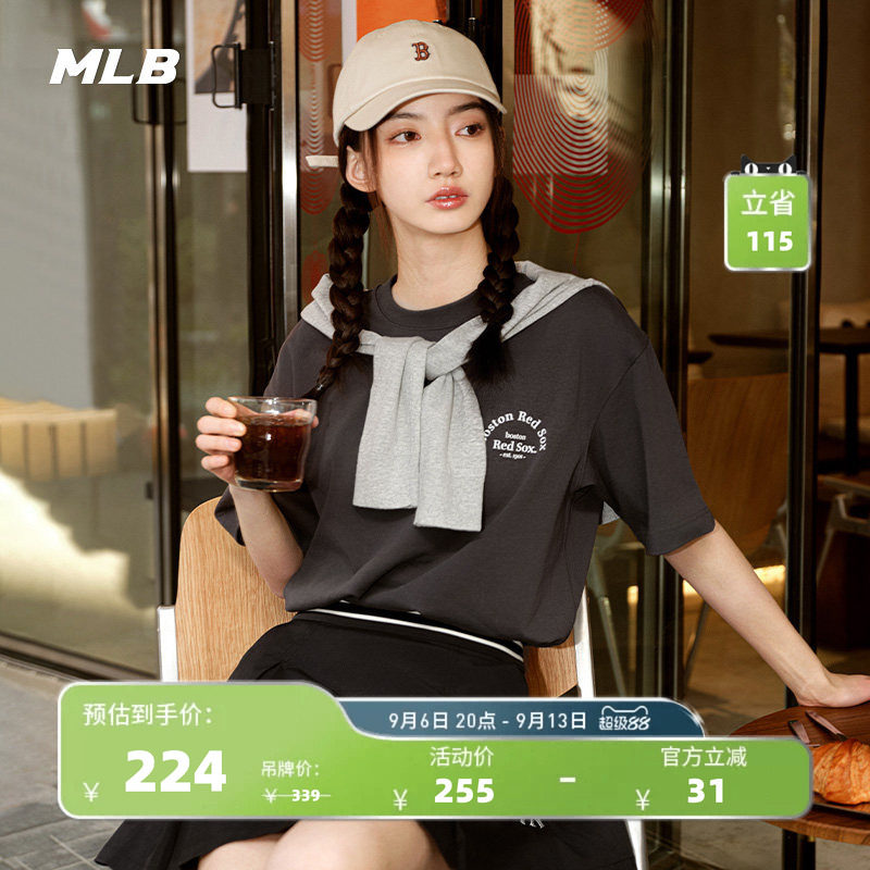 MLB情侣休闲宽松运动T恤图片