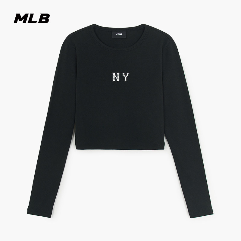 MLB官方 女款时尚百搭运动休闲修身短裤长袖T恤25秋冬新款TSB03,运动服/休闲服装,运动T恤,淘宝优惠券,粉丝福利购,淘宝优惠卷