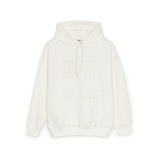 HDB04 纯色刺绣logo套头卫衣25春夏新款 MLB官方 男女情侣连帽时尚