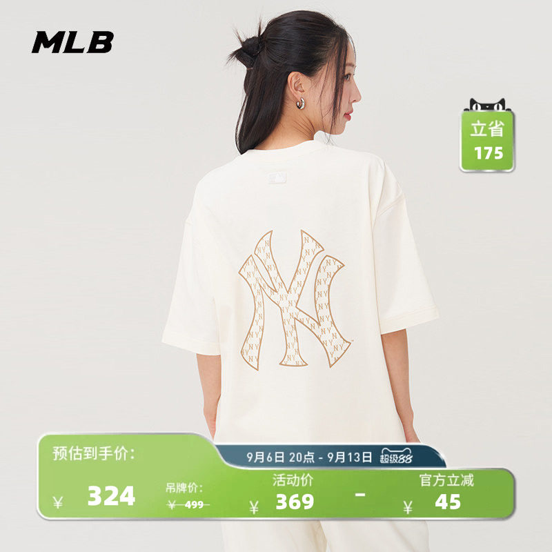 MLB情侣休闲宽松运动T恤图片
