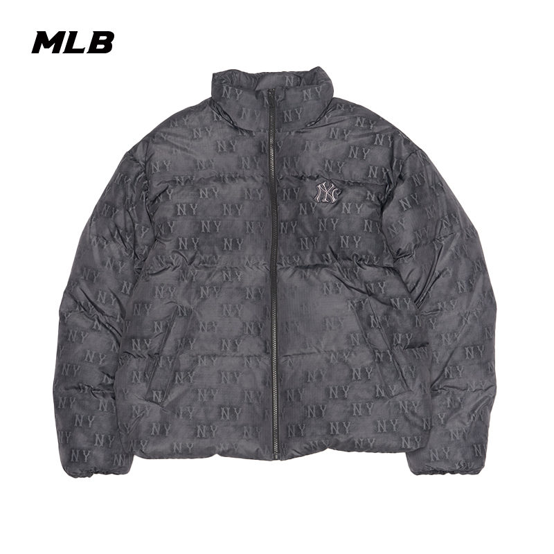 MLB官方 男女情侣复古满印老花防泼水加厚羽绒服25秋冬新款DJM05