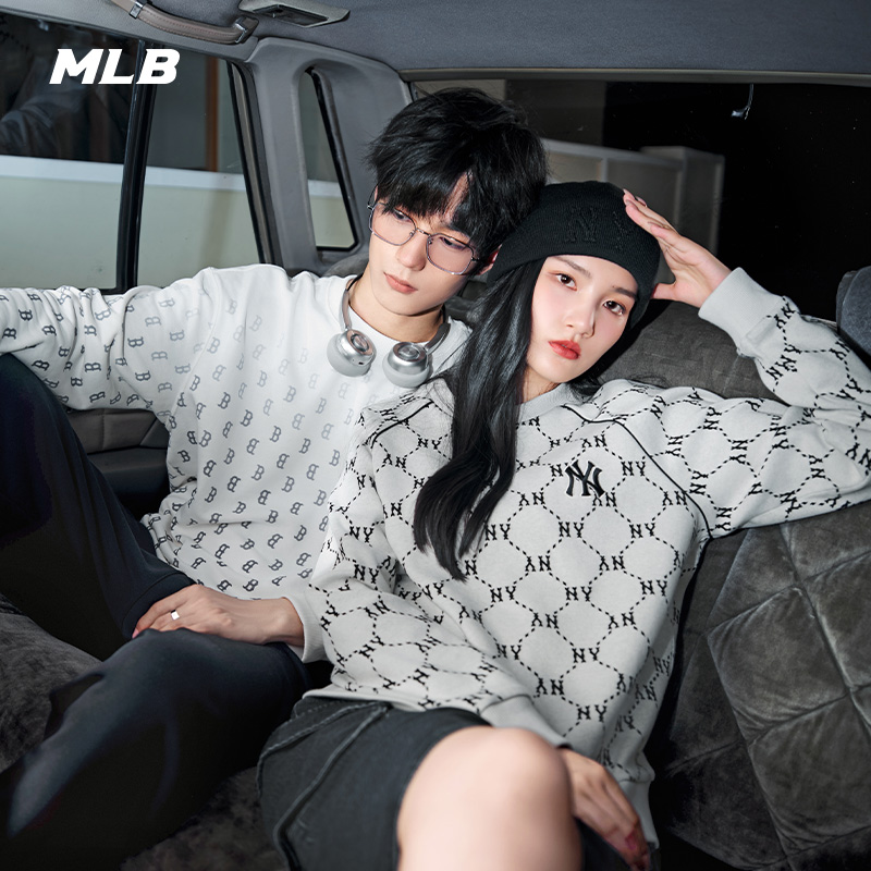 MLB官方圆领套头卫衣24秋季新款