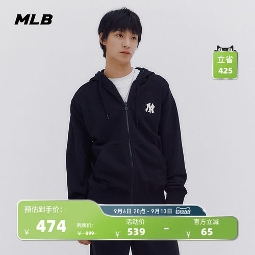 官方运动外套MLB老花针织满印