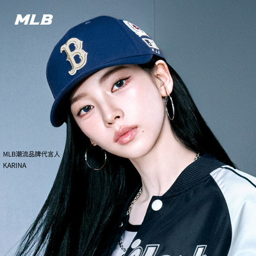 MLB官方 KARINA同款潮流Signature系列硬顶棒球帽26春季新款CPB31