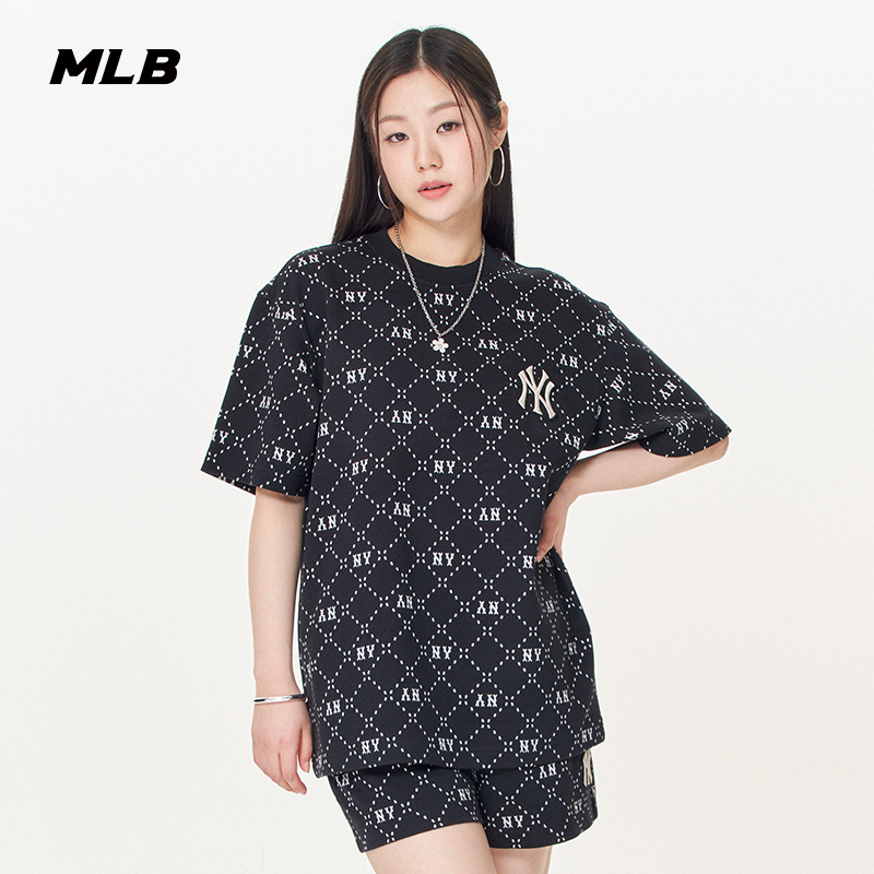 MLB官方男女情侣老花短袖