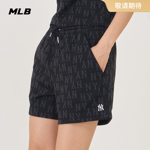 满印老花运动短裤 MLB官方 SPMA1 女款 24夏季 新款 宽松休闲运动裤