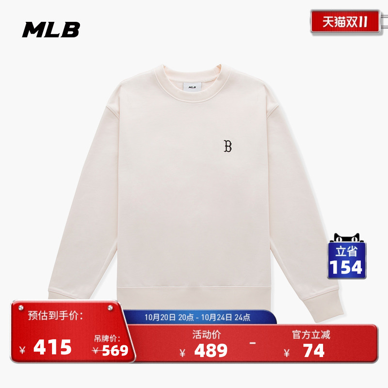 MLB官方圆领套头卫衣24秋季新款