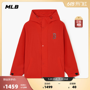 男女情侣连帽外套运动夹克24春季 WJB01 新款 MLB官方 WJB02 WJB03