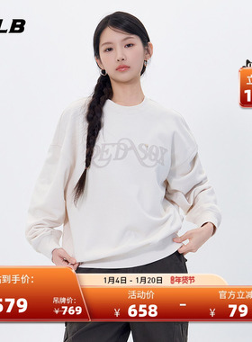 MLB官方 男女情侣时尚复古学院风纯色圆领卫衣25秋季新款MTV03