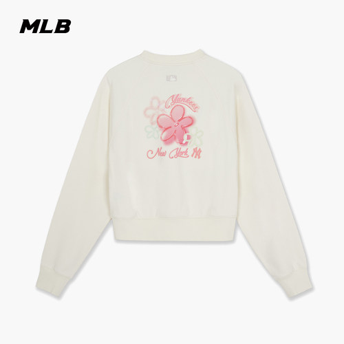 MLB百搭花卉印花圆领卫衣