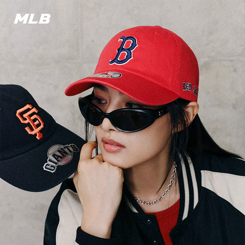 MLB官方男女同款韩系百搭显脸小可调节软顶棒球帽夏季CPB24/CPWC1