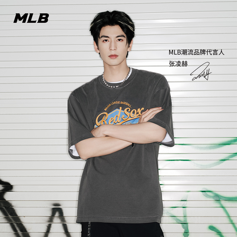 MLB情侣休闲宽松运动T恤